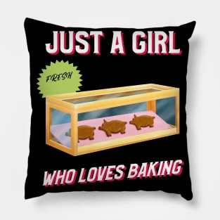 JUST A GIRL WHO LOVES BAKING Pillow