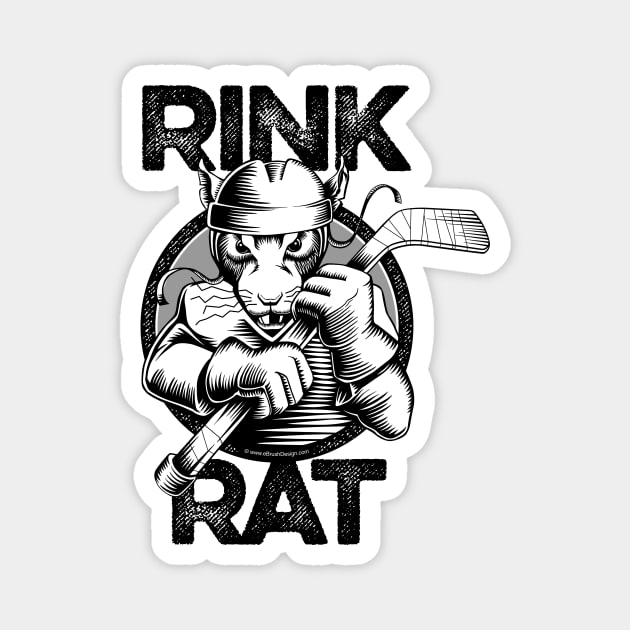 Hockey Rink Rat Magnet by eBrushDesign