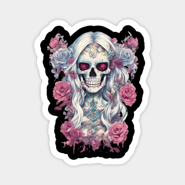 Skull Zombie Magnet by animegirlnft