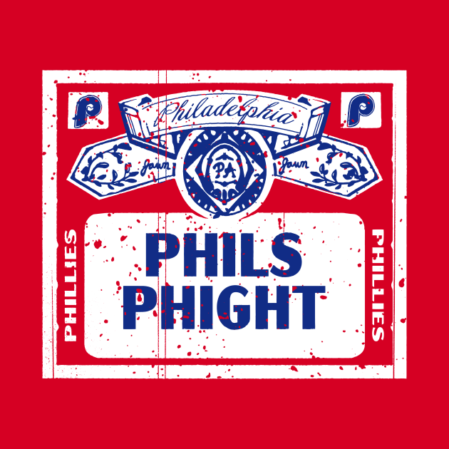 FRONT & BACK print Vintage Phils Phight by Throwzack