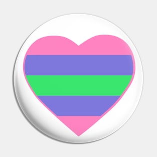 Pride Flag Heart Trigender Pin