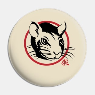 Japanese Rat Pin