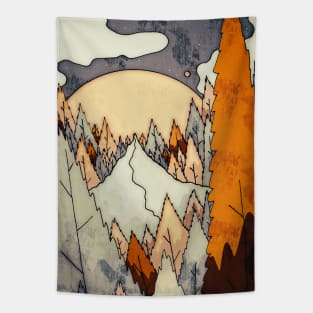 The lone forest peak Tapestry