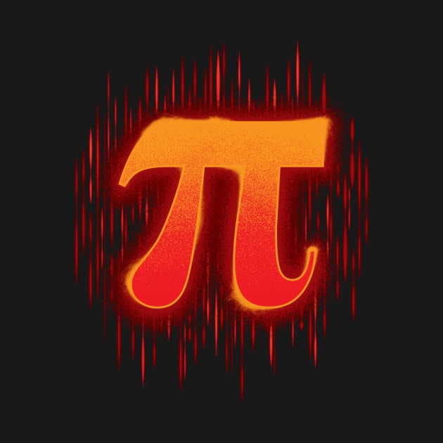 Greek Pi - Orangey Red by DCLawrenceUK