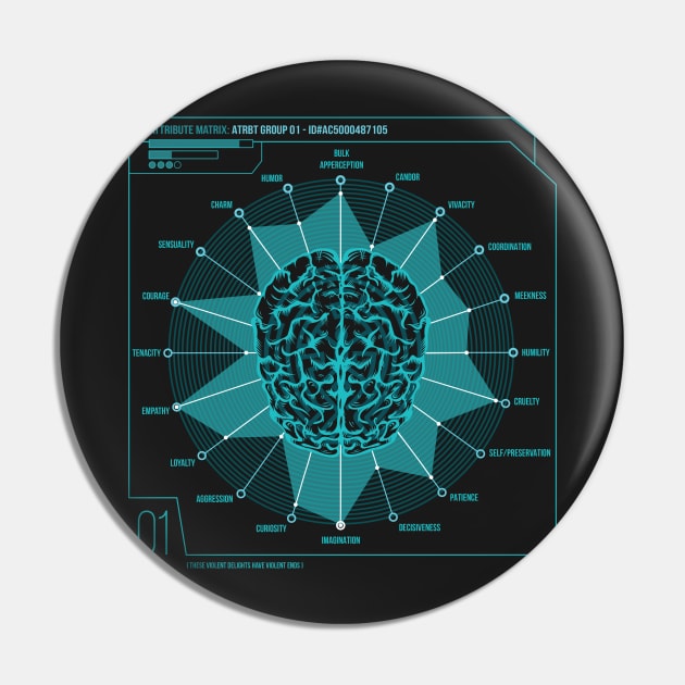 Bicameral Mind Pin by Coconut