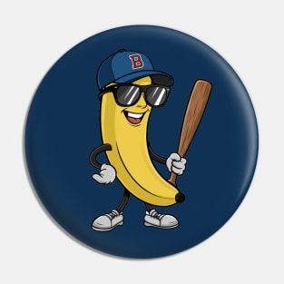Banana Baseball Lover Pin