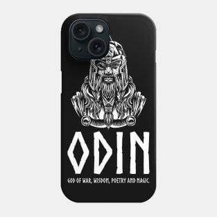 Norse Mythology Odin God Of War, Wisdom, Poetry And Magic Phone Case