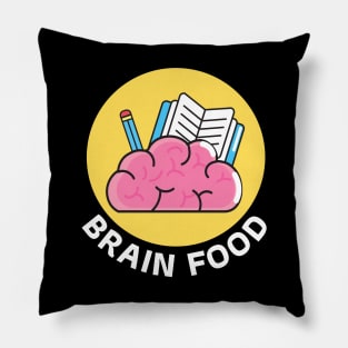 Brain Food | Brain Pun Pillow