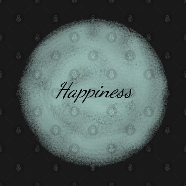 Happiness Positive Typography Art Minimal Design by HiddenPuppets