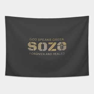 God Speaks Greek, Sozo Word Tapestry