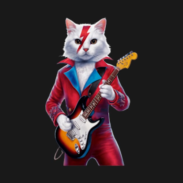 Ziggy Stardust Cat by CustomCraze