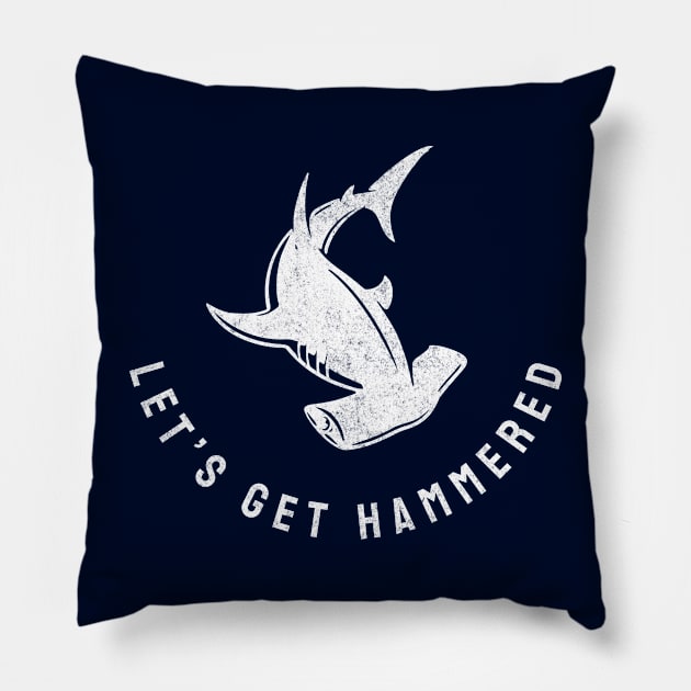 Let's Get Hammered - vintage design Pillow by BodinStreet