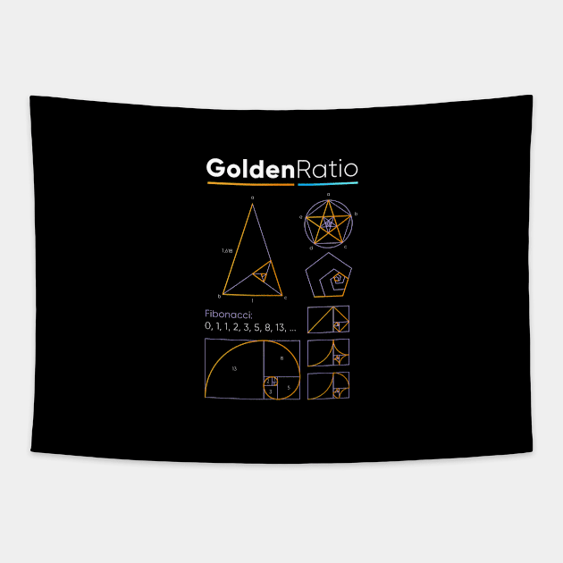 Golden ratio Tapestry by Science Design