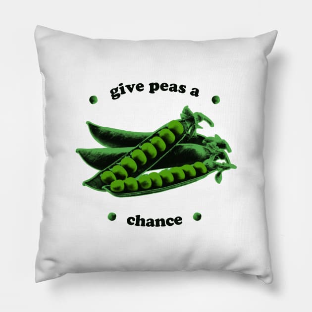 give peace a chance Pillow by undergroundnotes