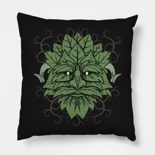 TRADITIONAL CELTIC WICCA PAGAN GREENMAN Pillow