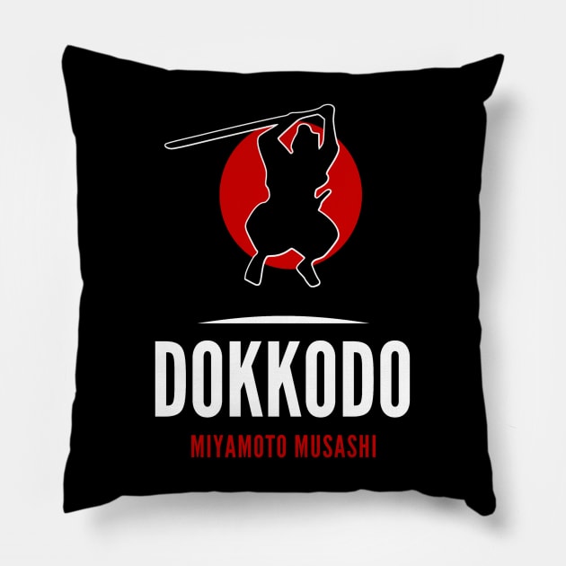 The Warrior's Code Miyamoto Musashi - Dokkodo  V.2 Pillow by Rules of the mind