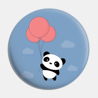 Kawaii Cute Balloon Panda T-Shirt Pin