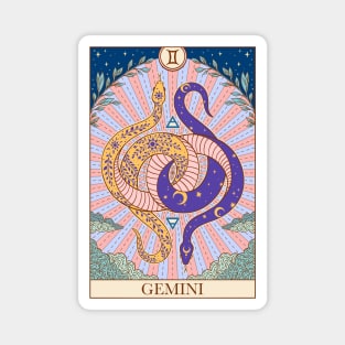 Zodiac sign tarot card Gemini Magnet