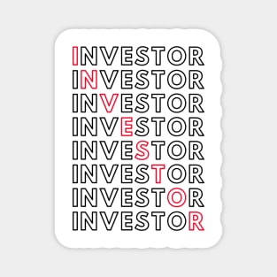 INVESTOR in Crossword (Light) Magnet