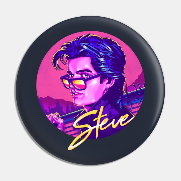 Official Stranger Things: Steve Harrington (Original Version) Pin by zerobriant