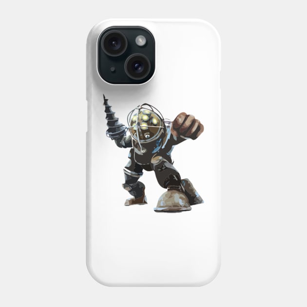 Big Daddy Bioshock Painting Phone Case by gktb