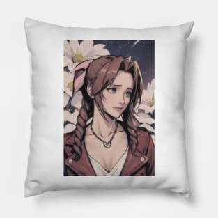 Aerith at Night Pillow