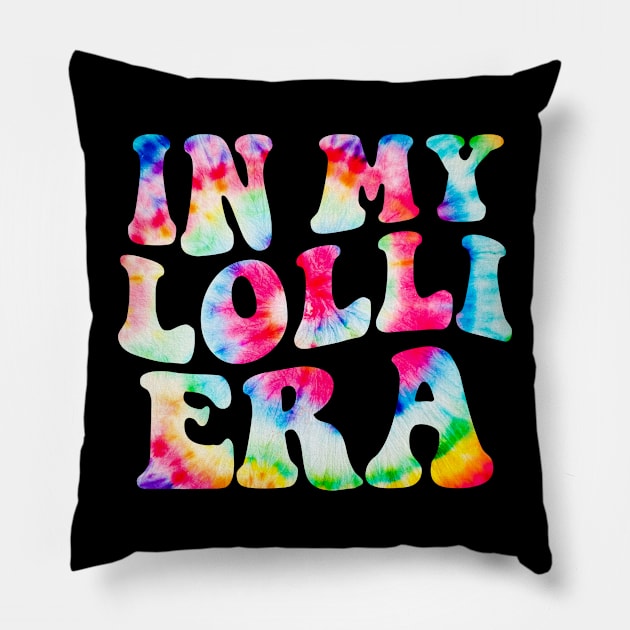 In My Loli Era for Grandma Tie Dye Pillow by AngelGurro