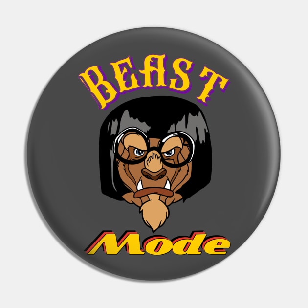 Beast Mode Pin by EnchantedTikiTees