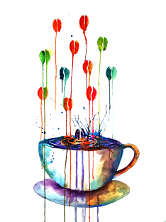 Coffee Splash Magnet