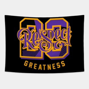 Respect Greatness Field Purple Retro Sneaker Tapestry