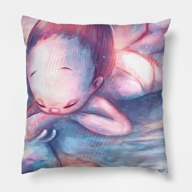 Flight and Feathers Pillow by selvagemqt