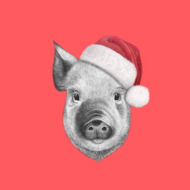 Christmas pig by kodamorkovkart