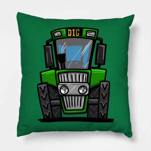 Tractor Pillow by y30man5