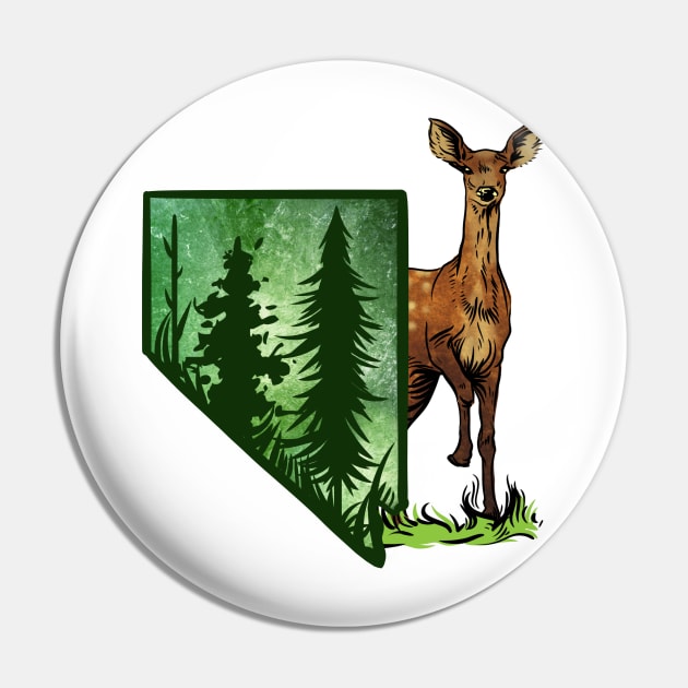 Nevada Deer Pin by Manfish Inc.