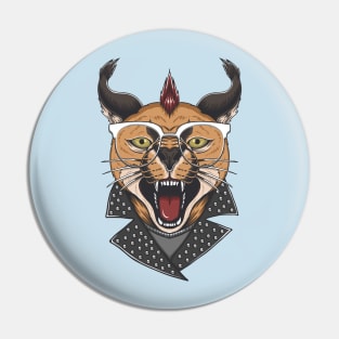 caracal cat illustration Pin