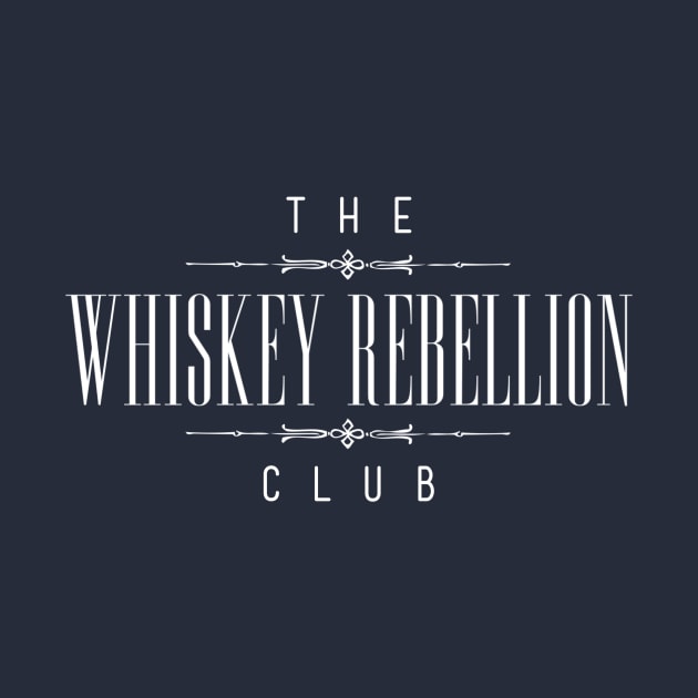 Original White Logo by The Whiskey Rebellion Club