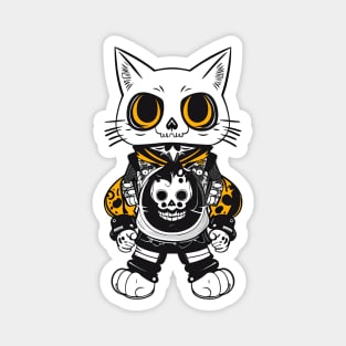 skull neko Magnet