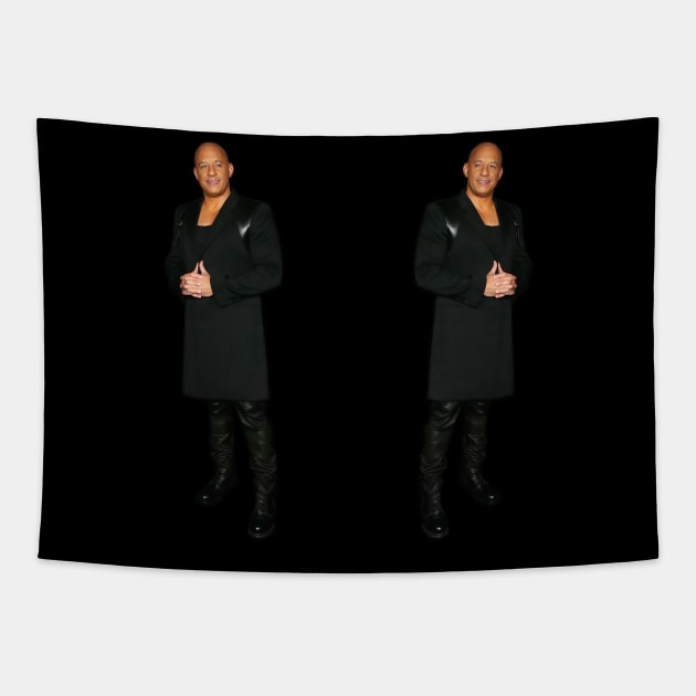 Vin Diesel - Celebrities - Actor -  2020 | Two Stickers #3 Tapestry by Semenov