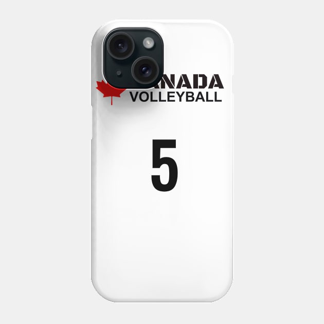 Canada Volleyball 5 Gift Idea Phone Case by werdanepo