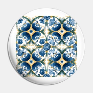 Italian Majolica Tile 7 Pin