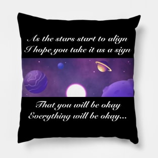 You Will Be Okay Song Helluva Boss Octavia and Stolas Astrology Positive Quote Pillow