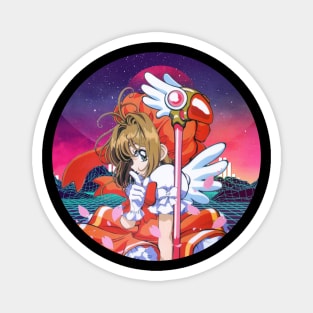 Funny Sakura Girl Japanese Anime Magnet