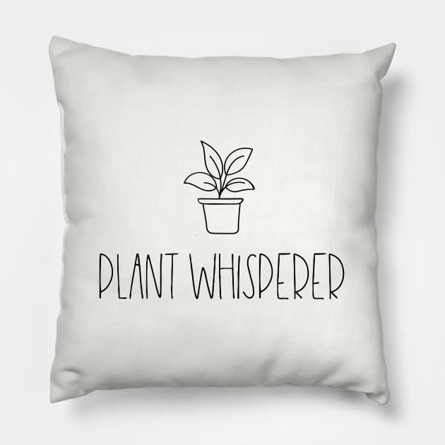 Plant whisperer Pillow by LemonBox