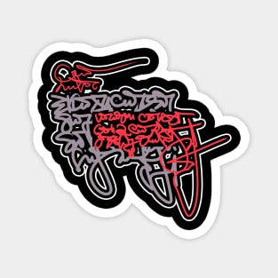 Graffiti tag sticker / letter Magnet