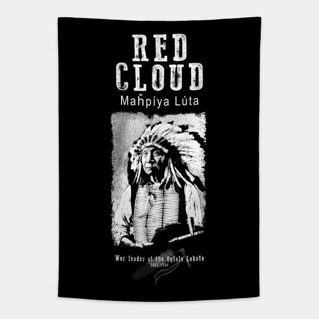 Red Cloud-Oglala Lakota Chief-Sioux Tapestry by StabbedHeart