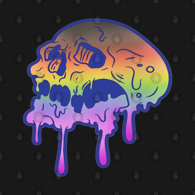 June Pride Skull by IntelBunny