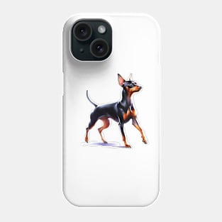 Miniature Pinscher Watercolor - Beautiful Dog Phone Case