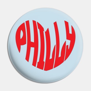 Heart Philly Pin