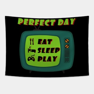 Gamers Tshirt - Perfect day for Gamers Tapestry