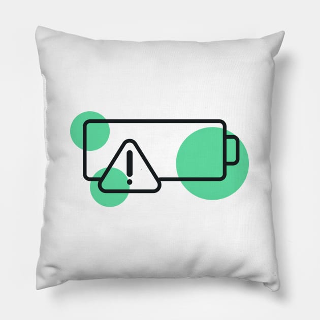 battery Pillow by LetteremanStudio